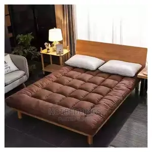 Brown Fluffy Bed Topper-5inches