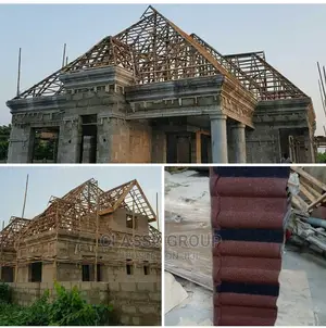 Patched Black and Brown Stone Coated