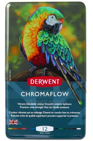 Derwent Chromaflow Pencil 12, Drawing, Colouring Layering