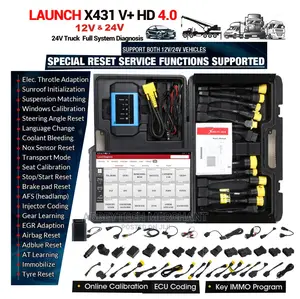 Launch X431 V+ Hdiii for 12V and 24V Trucks Cars Scanner