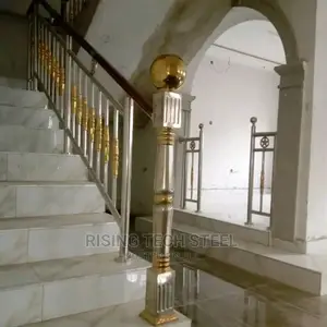Stainless Handrail Crystal Lag Straight Gold Cumbi