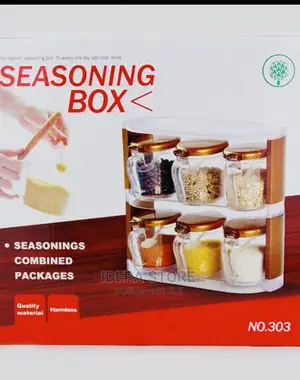 Kitchen Seasoning Box/ Spice Jar- Set of Six