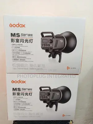 2 Godox MS300 Studio Strobe Light With 2 Big Light Stand