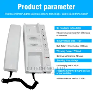 2.4ghz Wireless Intercom Phone