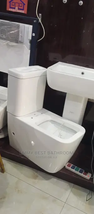 Sweethome Product Biggest WC Set With the Wash Hand Basin