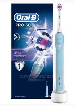 Oral B Pro 600 3D White Electric Rechargeable Toothbrush