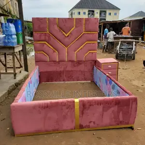 Padded 5by6feet Bedframe