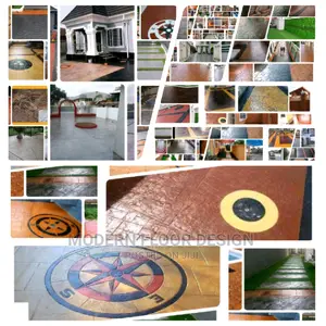 Mostly Pure Grannite Modern Stamps Floor