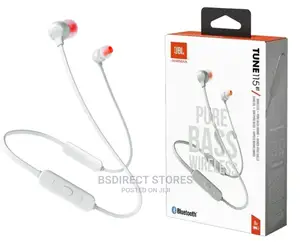 JBL Tune 115BT White Wireless Earphones Bluetooth Headphones