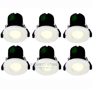 Luceco Matt White Led Colour Changing Downlight Pack of 6