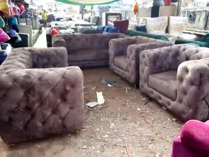 Brown Chesterfield 7 Seater for Living Room