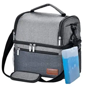 STNTUS GREYDARK Cooler Lunch Bag Thermal Cool, With Ice Pack