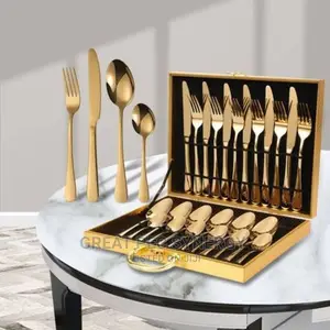 Golden Boxed Cutlery Set