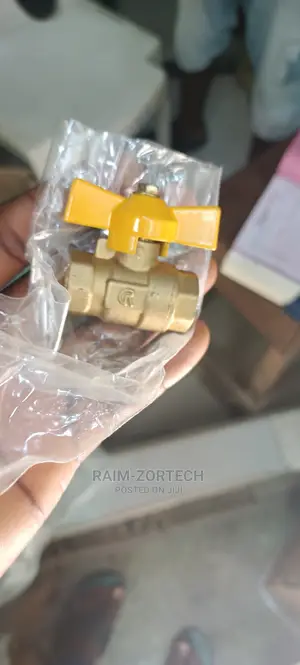 Brass Butterfly Handle Gas Control Ball Valve Threaded