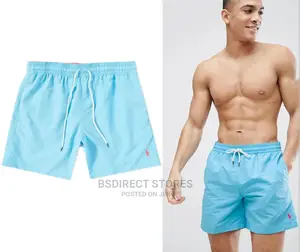 Ralph Lauren LARGE MARGIE BLUE Hawaiian Traveller Swim Short