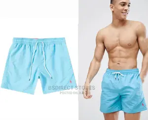 Ralph Lauren X-L MARGIE BLUE Hawaiian Traveller Swim Short