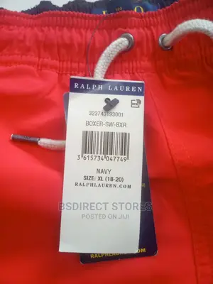 Ralph Lauren XL RED Classic Swim Hawaiian Traveller Short