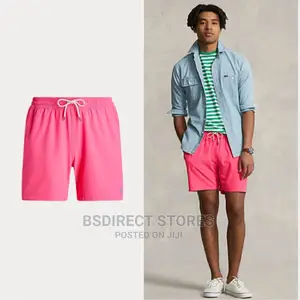 Ralph Lauren CORAL Hawaiian Classic Traveller Swim Short