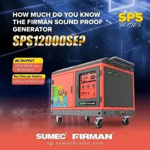 Sumec Firman 6kva Ultra Silent Soundproof Mini Lister.