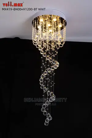 Spiral Crystal Drop Lighting 