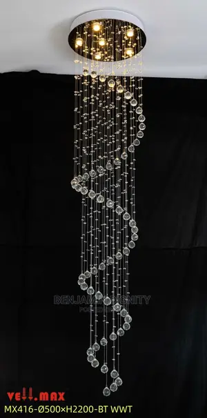 Spiral Crystal Drop Lighting 