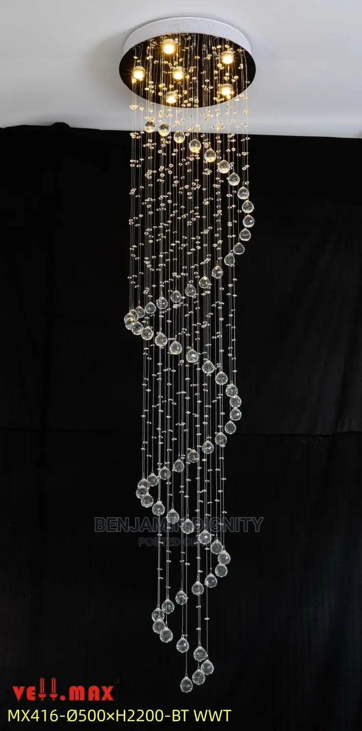 Spiral Crystal Drop Lighting 