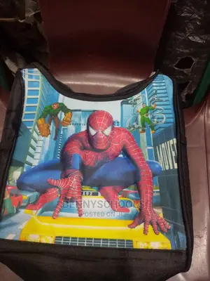 Black and Blue Spiderman Kids Children's Lunch Bag