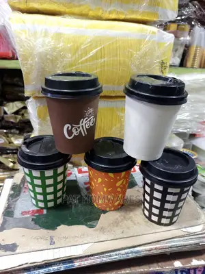 50 Piece Paper Coffee Tea Cup Different Characters/ Color
