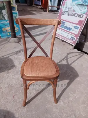 Brown Cross Back Chair