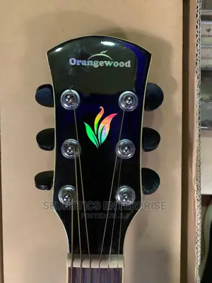 Quality Orange Wood Pure Acoustic Giitar