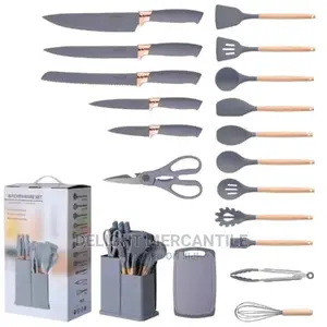 Silicone Spoon Set With Chopping Board