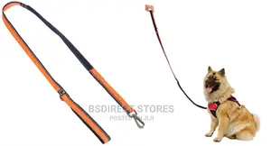Pets at Home 3 Peaks Bungee Dog Lead Navy Orange Large