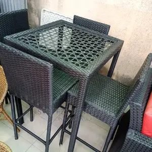 Long Basket Bar Chairs With Tables