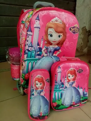 Set of 4 Sophia Design Kids Children's Trolley School Bag