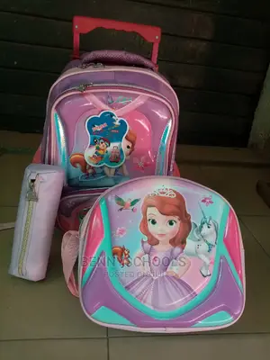 Set of 3 Sophia 14 Inch Kids Children's Trolley School Bag