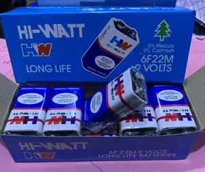 A Pack Of Hi-watts 9V Microphone Battery