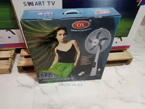 Ox 18 Inches Rechargeable Standing Fan With LED Light