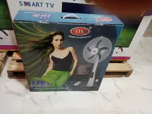 OX 18 Inches Rechargeable Standing Fan With USB Function