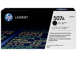 HP 507A Black Original Laserjet Toner Cartridge, CE400A