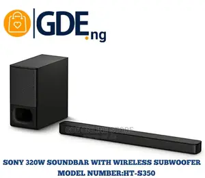 SONY 2.1ch 320W Ht-s350 Soundbar With Wireless Subwoofer