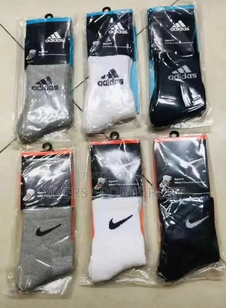Nike and Adidas Socks