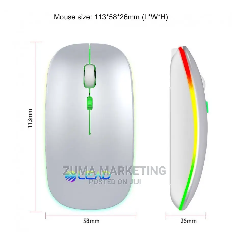 Rechargeable 2.4ghz Wireless Mouse for Android, Windows