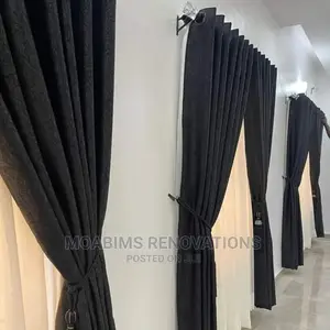 Black Turkish Curtain Fabrics