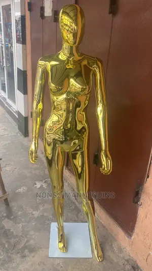 Size 8 Gold Female Faceless Display Mannequin