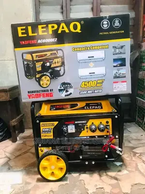 Brand New Elepaq 4.5kva Generator/Key Starting Coil/Copper/