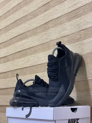 Original Nike Air Max 270 React Triple Black Sneakers