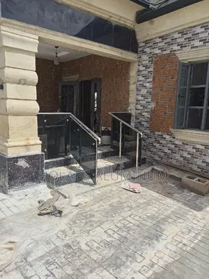 Handrail With Dark Gray Glass