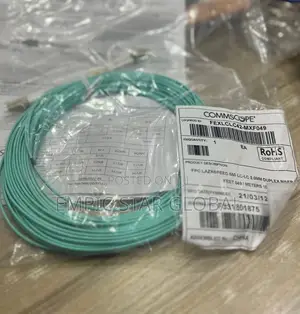 Commscope Fiber Optic Patch Cord, Om4, Lc/Upc Duplex 15m