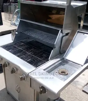 Stainless Steel London Used 4 Burner Gas Barbecue Machine