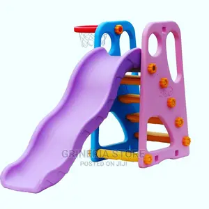 2 in 1 Slide With Basketball Hoop